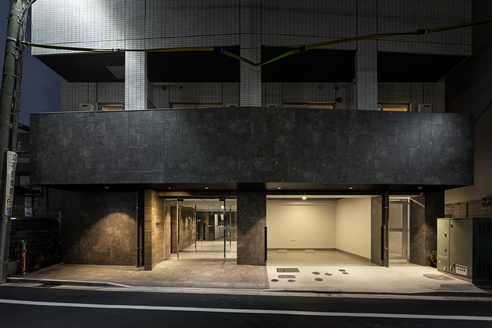 亀戸　マンション　玄関口
